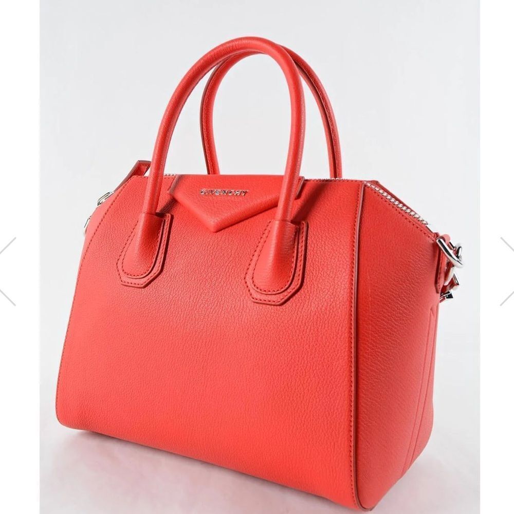 Givenchy Red Satchel Bag - Picture 3 of 12
